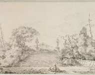 Fragonard Jean-Honore Stairs in a Park - Hermitage